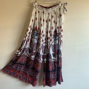 FREE PEOPLE Boho Wide Leg Cuttolette Pant